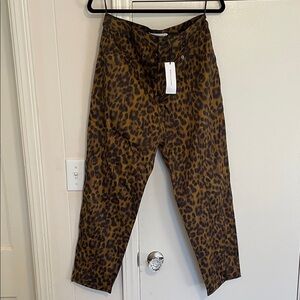 Rebecca Minkoff Leopard Print Pants NWT 8